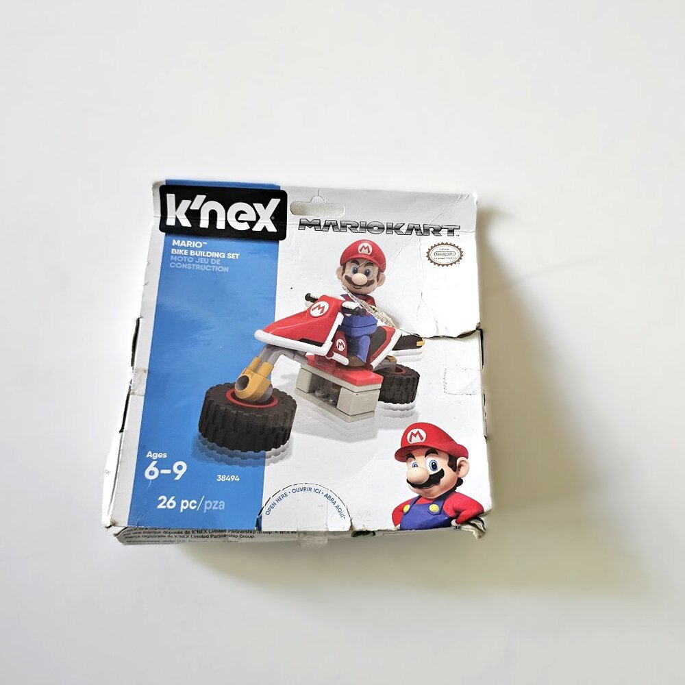 K'nex Mario Brothers Mario‎ Cart Bike Building Set